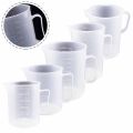【COD】250/500/1000/2000ml Measuring Jug Plastic Beaker Transparent Kitchen Laboratory Plastic Measuring Cup Graduated Volumetric Container Tool.