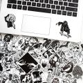 10/30/50PCS Black White Gothic Style Horror Skeleton Graffiti Stickers DIY Laptop Luggage Guitar Skateboard Car Decal Kid Toy F3. 