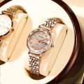 POEDAGAR Women Watch Stainless Steel Mesh Rose Gold Simple Waterproof Luminous Ladies Watches Luxury Quartz Elegant. 