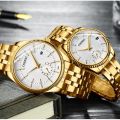 CHENXI 069 Women And Men Watches Fashion Creative Quartz Golden Couple Watches Luxury Ladies Waterproof Gift Wristwatch. 