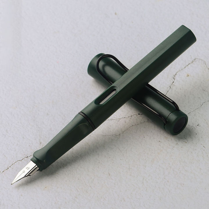 Lamy Safari Classic Fountain Pen Black/Green/Red Fine Nib Elegant Writing Tool