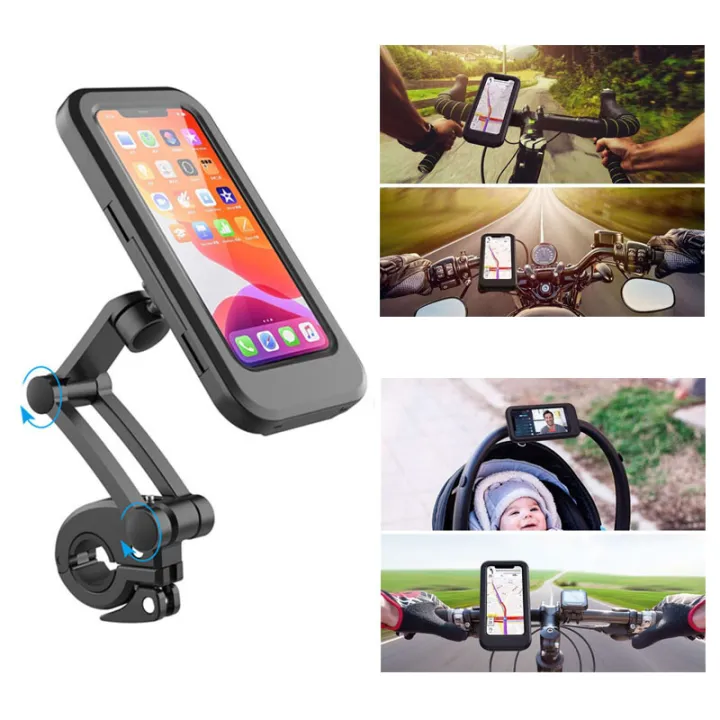 Rain-Proof%20Phone%20Holder%20Bicycle%20Handle%20Waterproof%20Mobile%20Phone%20Holder%C2%A0Portable%20-%20Image%202