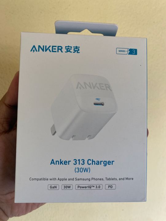 Anker 313 GaN 30W Foldable Charger PIQ 3.0 verified product  Verified