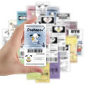 10/30/60pcs Cute Sanrio Sealing Labels Stickers Anime Pochacco Hello Kitty Cartoon Decals Waterproof Kids Kawaii Cartoon Sticker.