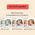 Montessori Baby Visual Stimulation Card Toys Black White Flash Cards High Contrast Visual Stimulation Learning Montessori Toys.