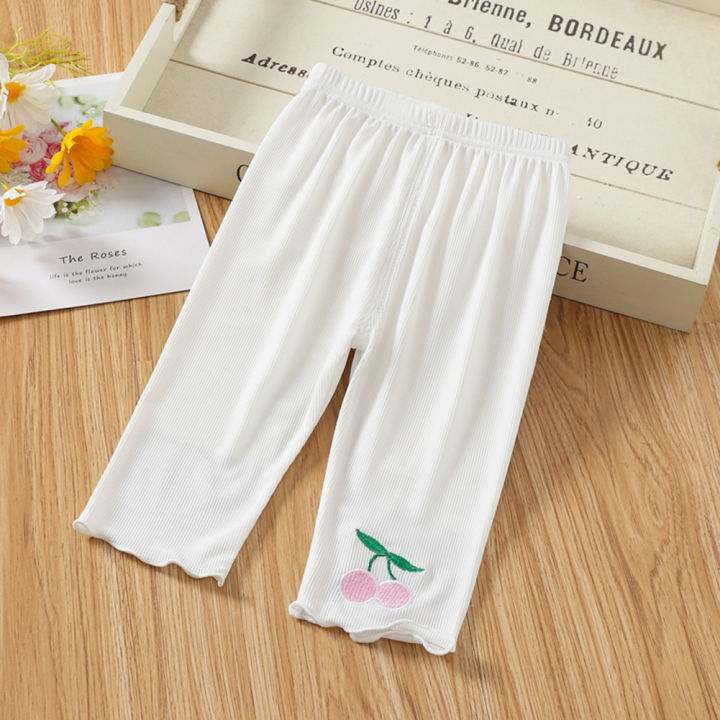 GC%20Toddlers%20Leggings%20Kids%20Girls%20Cropped%20Pants%20Solid%20Color%20Elastic%20Waist%20Belt%20Summer%20Outerwear%20Bottoms%20Pants%20-%20Image%209