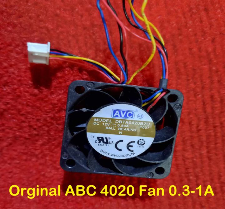 12V High Speed Fan AVC 4020 12V 0.3A/ 0.50A/1A15000RPM Computer Server ...