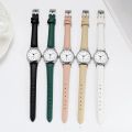 Quartz Watch Ladies Fashion Small Dial Casual Watch Leather Strap Wristwatch for Women.