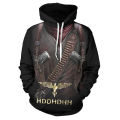 HDDHDHH Brand Printing 3D Skull Print Men Non Plush Pullover Sweatshirts Suits Fashion Gothic Men's Tracksuit Oversized Hoodie.
