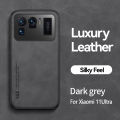 lthmy for Xiaomi MI 11 Ultra PU Leather Case TPU Silicone Back Cover Shockproof Phone Casing.
