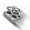 iPhone 16/16plus/16pro/16pro max Kuzoom Tempered Glass Metal Ring Camera Lens Protector Film. 