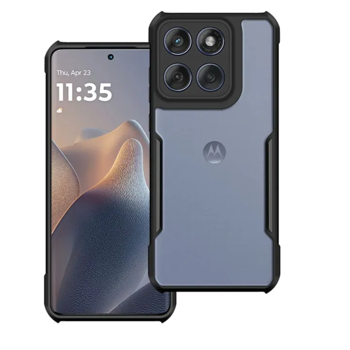 For motorola edge 60 pro 5g Back Case Transparent Xundd Protective Camera Bump Protection Mobile Phone Back Cover