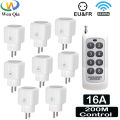 Wireless Remote Control Socket Switch 200Meters Remote Control Electrical Outlets 220V 16A EU Plug for Home Appliance Fan Light. 