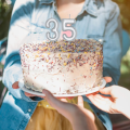 Golden & Silver Number Candle: Perfect for Birthday, Anniversary, and Events - (Pack of 1 Pcs).