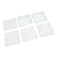 Sewing Template Quilting Template Semi Transparent Wide Application 23PCS Set Abrasion Resistant for Home Decoration. 