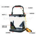 Transparent thick bottom folding EVA water bucket, fishing box, car washing bucket. 