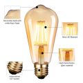 ST64 E27 Edison LED Bulb Vintage Rustic Style 4W Filament Bulb Decor Lamp 1Pcs.