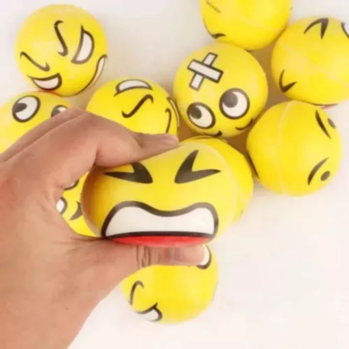 6.3%20Cm%20Stress%20Ball%20Emoji%20Squeeze%20Ball%20Exercise%20Stress%20Ball%20Pu%20Rubber%20Toy%20-%201%20Pcs100%20-%20Image%202