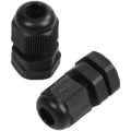 PG7 Black Nylon Waterproof Strain Relief,Cord Grip,Cable Gland 3.5-6 mm 50pcs -  black. 