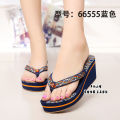 Vietnam Slippers Biti's Shoes Flip Flops Women's Shoes Summer High Heel Wedge Non-Slip Slippers Style Biti's Xiaoming. 