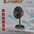 JY-2218 Professional Rechargeable Portable Mini Table Fan jy super Strong Wind Left to Right Oscillating Angle 45 Degrees jy 2218 03 battery. 