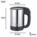 Sonifer Stainless Steel Portable Kettle 0.5 Liter (two plastic cups included) SF-2011. 