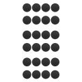 Silicone Black Drink Coasters Set of 24 Non-Slip Round Soft Sleek and Durable Easy to Clean Black.