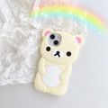 3D Cartoon Cute Animal Bear Soft Silicone Cover For iPhone 5s 5C SE 6s 7 8 Plus X XR Xs 11 12 13 Pro Max Phone Cases Capa Fundas. 