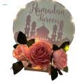 Eid Mubarak Table Decorations Table Centerpiece Ramadan Wreath for Banquet.