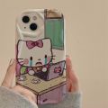 itel A50 Cartoon Pink KT Cat Phone Case Soft Protection Back Cover. 