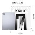 Ronaldo Football Number 7 Backpacks Fashion Drawstring Bags Drawstring Bundle Pocket Sundries Bag BookBag For Man Woman School.