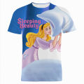 Disney T-Shirts Sleeping Beauty Cartoon Anime Maleficent 3D Print Streetwear Men Women Fashion Oversized T Shirt Kids Tees Tops. 