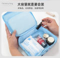 Cosmetic bag high value square bag portable hand-held toiletry bag travel storage waterproof storage bag large capacity. 
