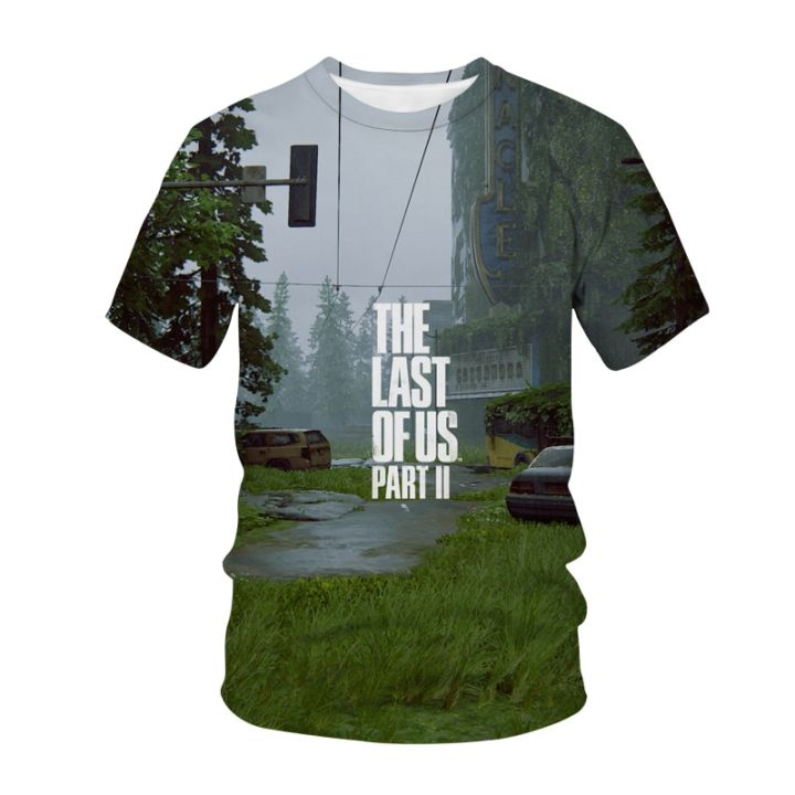 Game T-shirt The Last Of Us 3D Print Streetwear Men Women Casual Fashion O-Neck Short Sleeve T Shirt Hip Hop Tees Tops Clothing
