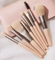 For Beginners 8 Pcs Mini Soft Makeup Brushes Set Eye Shadow Foundation Powder Eyelash Lip Concealer Blush Make Up Brush Set.