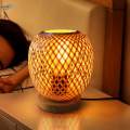 Rattan Table Lamps Accs Boho Beside Lamp Rustic for Photo Props Bedside Home. 