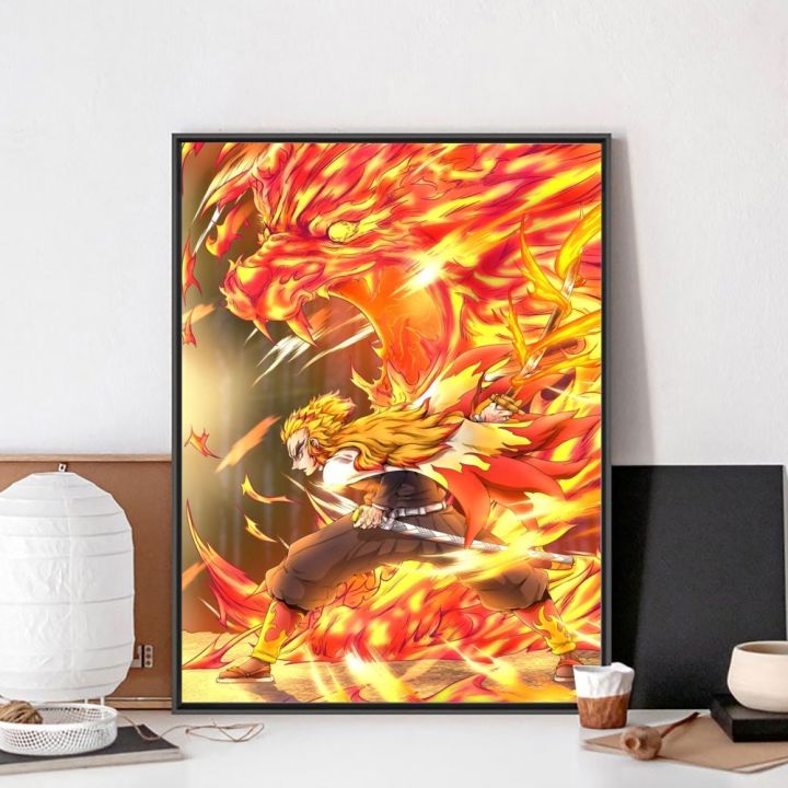 Demon%20Slayer%20Kyojuro%20Rengoku%20No%20Framed%20Poster%20Kraft%20Club%20Bar%20Paper%20Vintage%20Poster%20Wall%20Art%20Painting%20Bedroom%20Study%20Stickers%20-%20Image%206