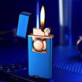 Double Fire Lighter Two Way Metal Jet And Normal Switch Flame Torch Cigar Lighter. 