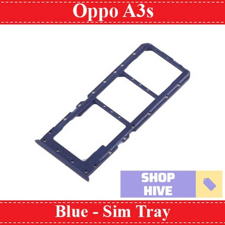 Oppo A3s Sim Tray Micro SD Card Slot with Sim Ejector Pin Replacement Part