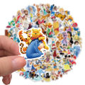 100PCS Disney Cartoon Elsa Anna Stickers Disney Princess series DIY Stickers Graffiti Travel Luggage Guitar Skateboard Cool Waterproof Sticker for Kid Toys. 