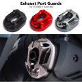Motorcycle Exhaust Pipe Cover Tail Protector Anti-Scald Guard Cap for PCX160 PCX 160 2021-2024 Titanium. 