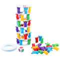 【Broad Sunlight shop】Tower Collapse Game Toy Children Funny Games Crazy Penguin Crash Tower Thrill Challenge Toy. 