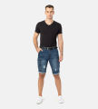 Pantoneclo Premium Quality Indigo Color Ripped Design Men's Denim Shorts / Pant - 3 Quarter Pant.