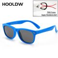 HOOLDW New Kids Sunglasses Children Silicone Flexible Polarized Sun Glasses Boy Girls Baby Shades Goggles UV400 Mirror Eyewear. 