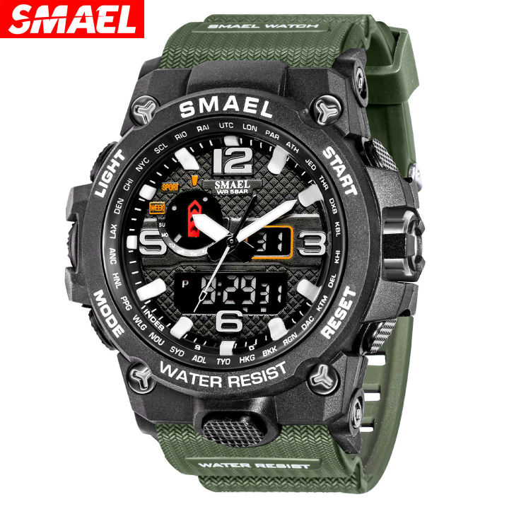 SMAEL Cross border Men's Military Watch Electronic Sports Watch Night Glow Alarm Bell Watch Wholesale