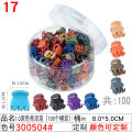 Korean version of ladies children's mini small grab clip top clip hairpin 1.0cm plastic bangs clip hair grab 100 boxed batches. 