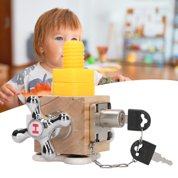 Lock%20Cube%20Toy,%20Wooden%20Lock%20Cube%20Toy%20Multifunctional%20Learning%20Skills%20for%20Preschool%20-%20Image%203