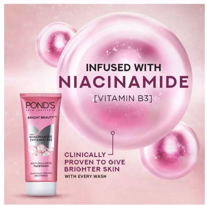 Pond's%20Bright%20Beauty%20with%20Niacinamide%20Vitamin%20B3%20Anti%20Dullness%20Face%20Wash%20100gM%20-%20Image%202