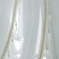 Solid Color Semicircle Kitchen Short Curtain Window Valance Drape Home Decor. 