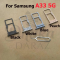 Samsung Galaxy A33 5G Dual Sim Tray Micro SD Card Slot with Sim Ejector Pin Replacement Part. 